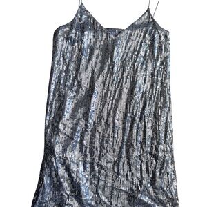 A New Day Shimmering Silver Dress